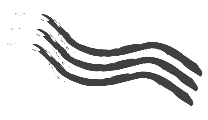 Extendly CRM - Drie golvende zwarte lijnen, elk met drie kleine diagonale lijnen aan hun linkeruiteinden, die lijken op gestileerde stoom- of bewegingslijnen op een transparante achtergrond.