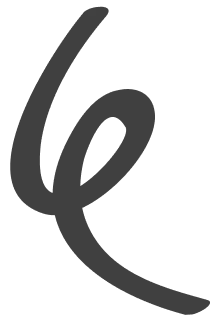 Extendly CRM - Een dikke, zwarte spiraallijn buigt omhoog en naar links en lijkt op een losse, tegen de klok in draaiende werveling op een transparante achtergrond.