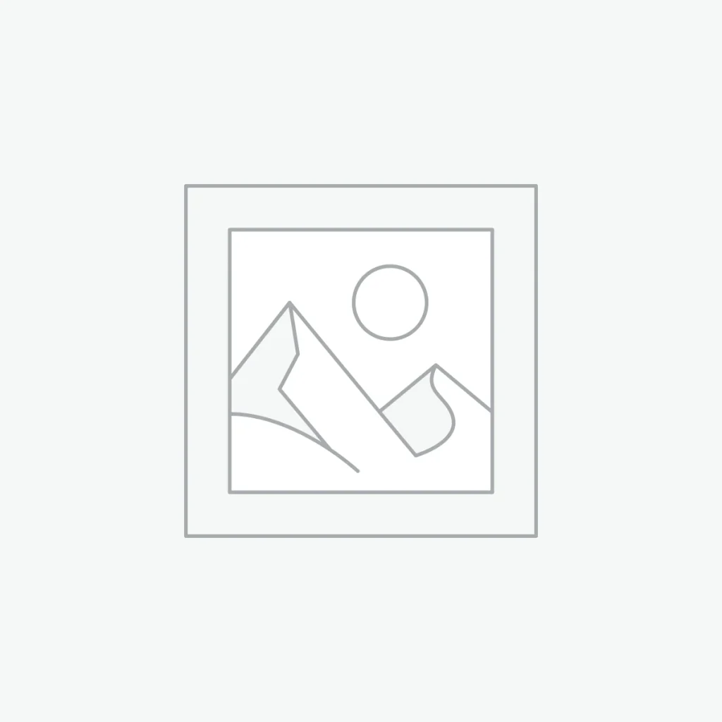 Extendly CRM - Een eenvoudig plaatshouderpictogram met een omtrek van bergen, een zon en een kronkelend pad in een fotolijst, allemaal in grijze lijnen op een lichte achtergrond.